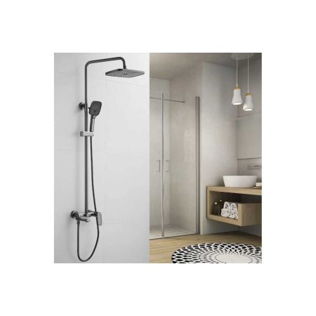 Душевая система Shevanik S8536T оружейная сталь