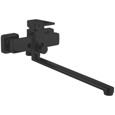 Смеситель для ванны Shevanik S8222H с изливом 35 см, черный