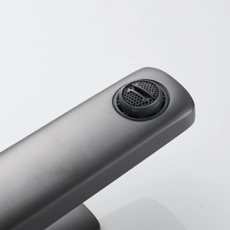 Смеситель для раковины Shevanik S9901T оружейная сталь