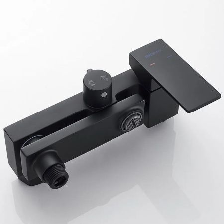 Душевая система Shevanik S9636H черный/хром