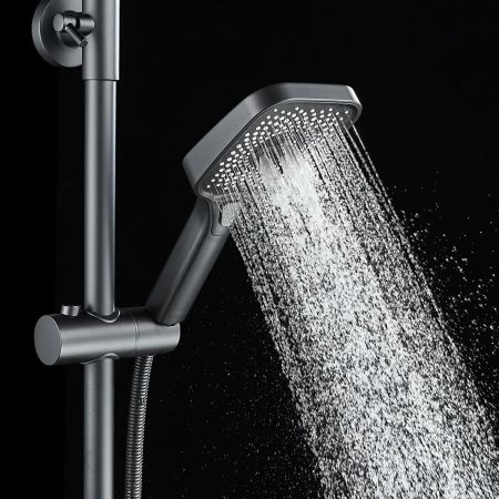 Душевая система Shevanik S9636H черный/хром