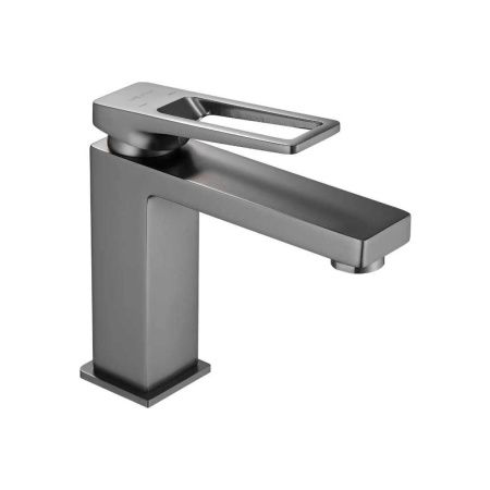 Смеситель для раковины Shevanik S6801T оружейная сталь