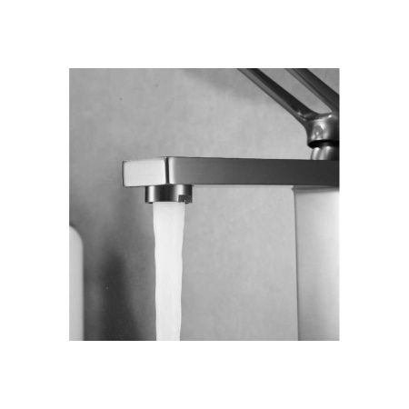 Смеситель для раковины Shevanik S6801T оружейная сталь