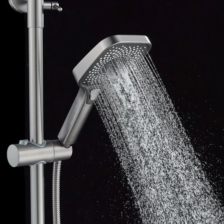 Душевая система Shevanik S9636T оружейная сталь