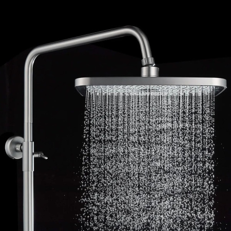 Душевая система Shevanik S9636T оружейная сталь
