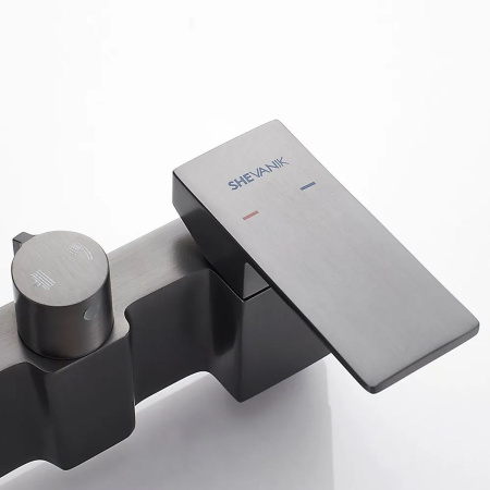 Душевая система Shevanik S9636T оружейная сталь