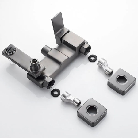 Душевая система Shevanik S9636T оружейная сталь