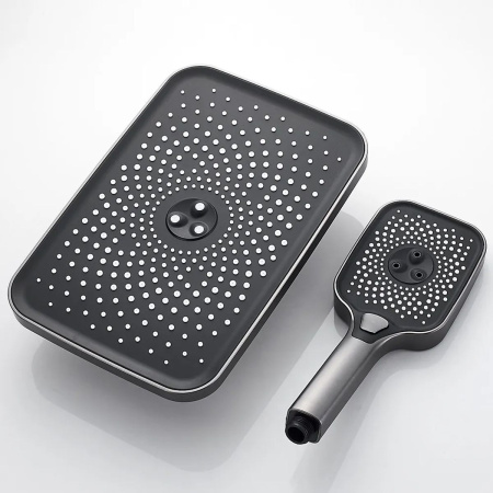 Душевая система Shevanik S9636T оружейная сталь