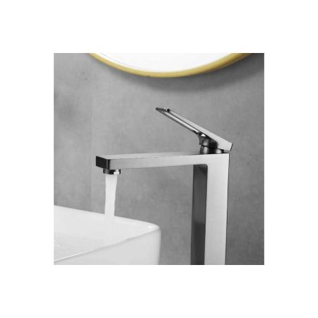 Смеситель для раковины Shevanik S6811T оружейная сталь