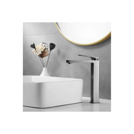 Смеситель для раковины Shevanik S6811T оружейная сталь