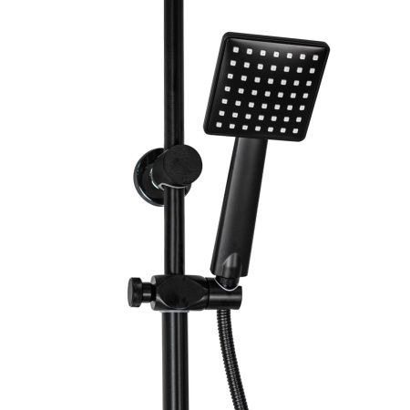 Душевая стойка со смесителем BRIMIX 81725 с изливом, алюминий