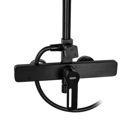 Душевая стойка со смесителем BRIMIX 81725 с изливом, алюминий