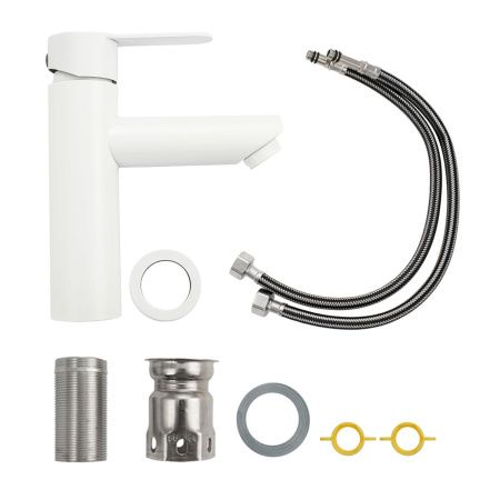 Смеситель для раковины MAGNUS 9450 белый из нержавеющей стали