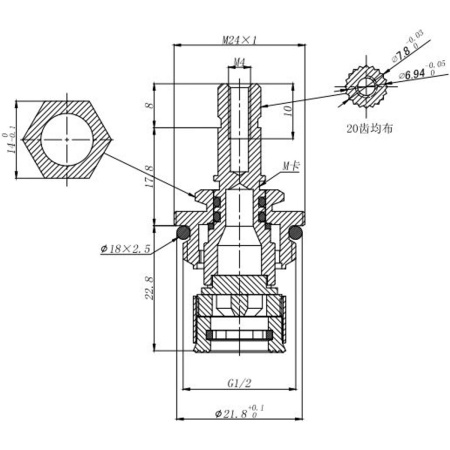Кран-букса Savol S-FX10