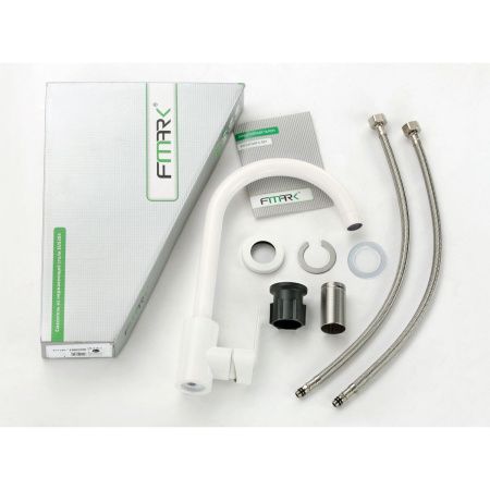 Смеситель для мойки Fmark FS8232W белый