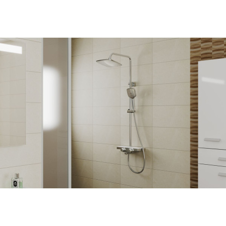 Душевая система cо смесителем RUSH Socotra ST4235-50 с тропическим душем хром