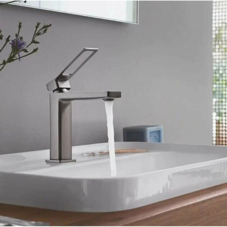 Смеситель для раковины Shevanik S6901T оружейная сталь