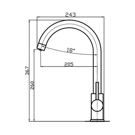 Смеситель для кухни GROSS AQUA 3255609C EverydayPlus с подключением к фильтру питьевой воды
