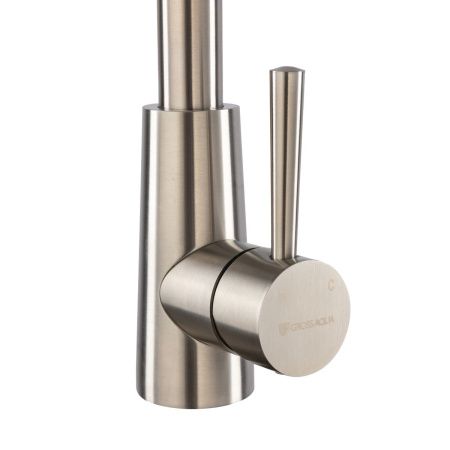 Смеситель для кухни GROSS AQUA 3211611SS Neosteel высокий излив