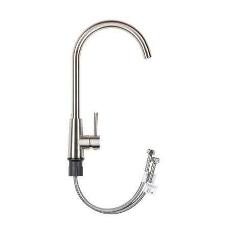 Смеситель для кухни GROSS AQUA 3211611SS Neosteel высокий излив