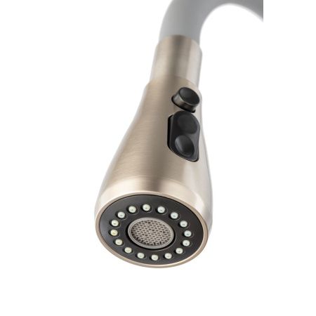 Смеситель для кухни GROSS AQUA 3241609SSG Neosteel серый гибкий излив