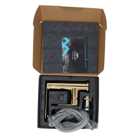 Смеситель для раковины FASHUN A8885-35 золото