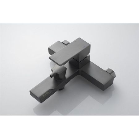 Смеситель для ванны Knotlor Stable KN-22/GM  коротким изливом, вороненая сталь