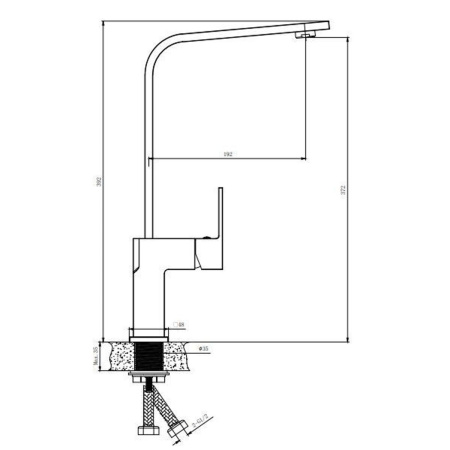 Смеситель для кухни Knotlor Stable KN-21 хром