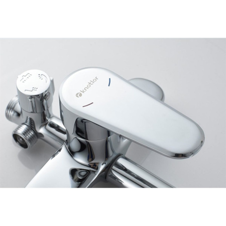 Душевая стойка Knotlor EcoFlow KN-15 с изливом, хром