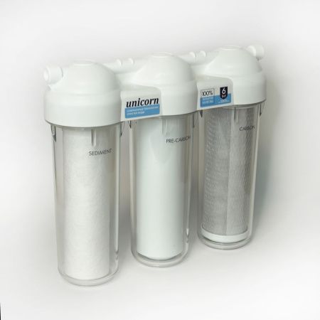 Система фильтрации под мойку Unicorn LG-FPS 3 трехступенчатая (прозрачный корпус)