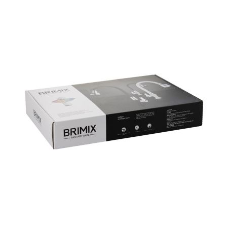 Кран для кухни BRIMIX 6632 черный с двухрежимным аэратором, пластик