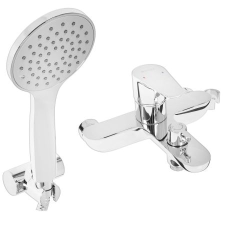 Смеситель GROSS AQUA Spase для ванны и душа с коротким изливом 2515288C