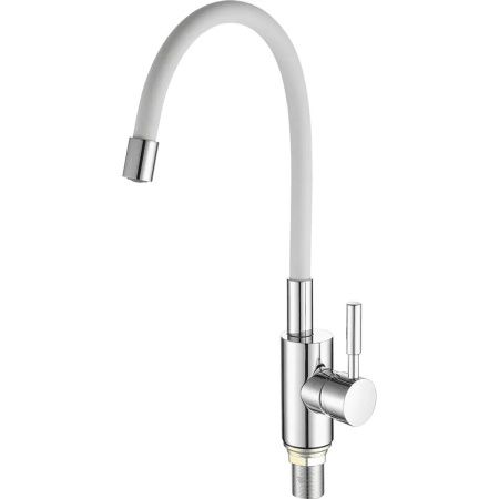 Смеситель для кухни FASHUN A4053+B03 с гибким изливом белый