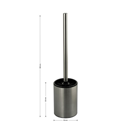 Ёрш для унитаза Санакс 30700 напольный, нержавеющая сталь, сатин