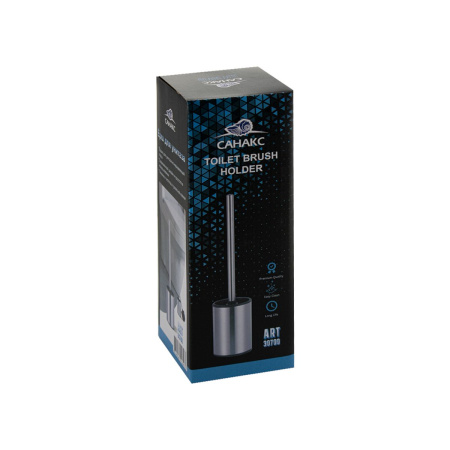 Ёрш для унитаза Санакс 30700 напольный, нержавеющая сталь, сатин