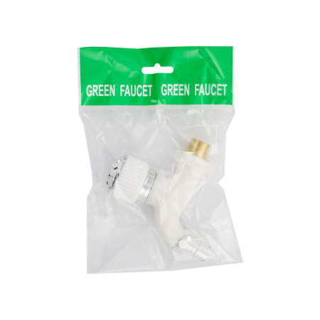 Кран водоразборный BRIMIX 5896 1/2 из пластика, ручка вентиль, с латунной резьбой