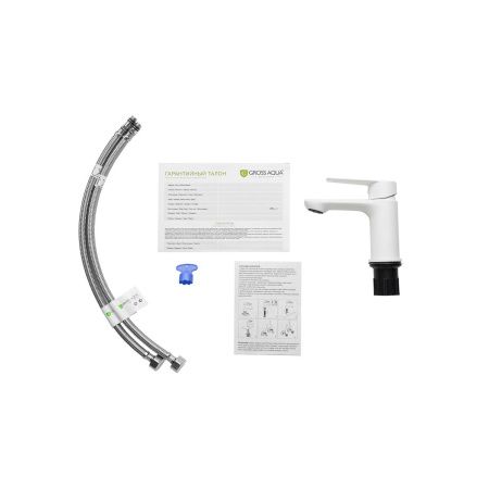 Смеситель для умывальника GROSS AQUA 6248285MW Dyno Matt White