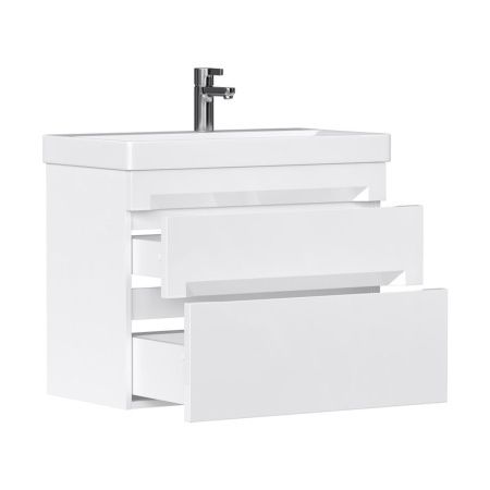 Тумба подвесная EQUIL Corner 70.2Y tpCRNR70.2Y-06 Краска 2 ящика с раковиной Lake 9696-70
