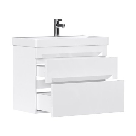 Тумба подвесная EQUIL Corner 60.2Y tpCRNR60.2Y-06 Краска 2 ящика с раковиной Lake 9696-60