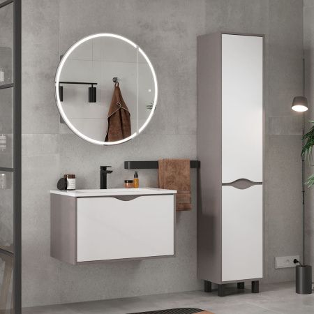 Тумба подвесная EQUIL Smile 80.1Y tpSMILE80.1Y-04 1 ящик с раковиной Modul 80