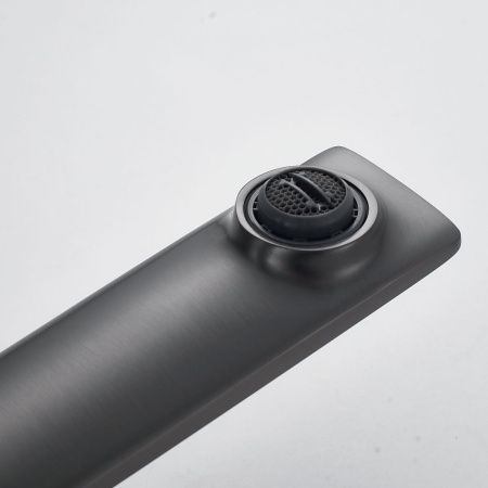 Смеситель для раковины Shevanik S6111T оружейная сталь