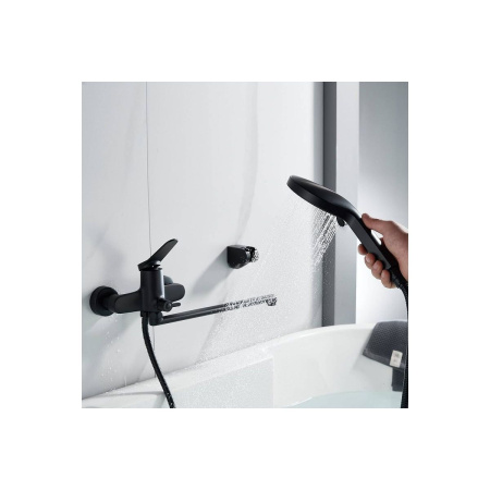 Смеситель для ванны Shevanik S6222H черный