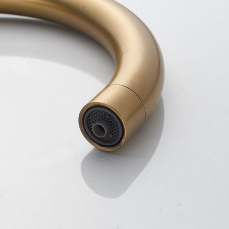 Смеситель для кухни Shevanik S128G с подключением фильтра питьевой воды, золото