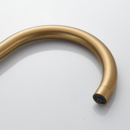 Смеситель для кухни Shevanik S128G с подключением фильтра питьевой воды, золото