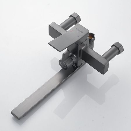 Душевая система Shevanik S6136T оружейная сталь