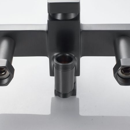 Душевая система Shevanik S6136T оружейная сталь