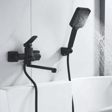 Смеситель для ванны Shevanik S9902H черный