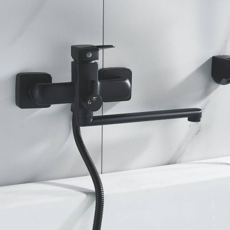 Смеситель для ванны Shevanik S9902H черный
