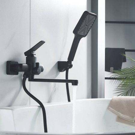 Смеситель для ванны Shevanik S9902H черный