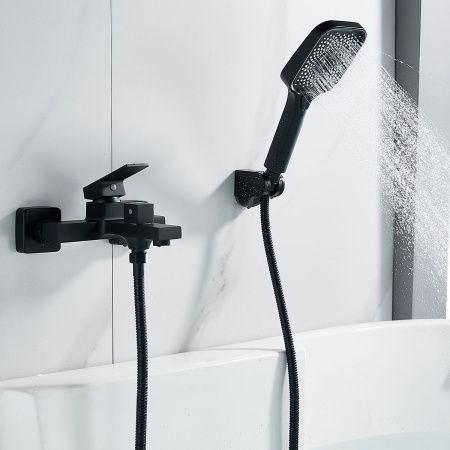 Смеситель для ванны Shevanik S9602H черный